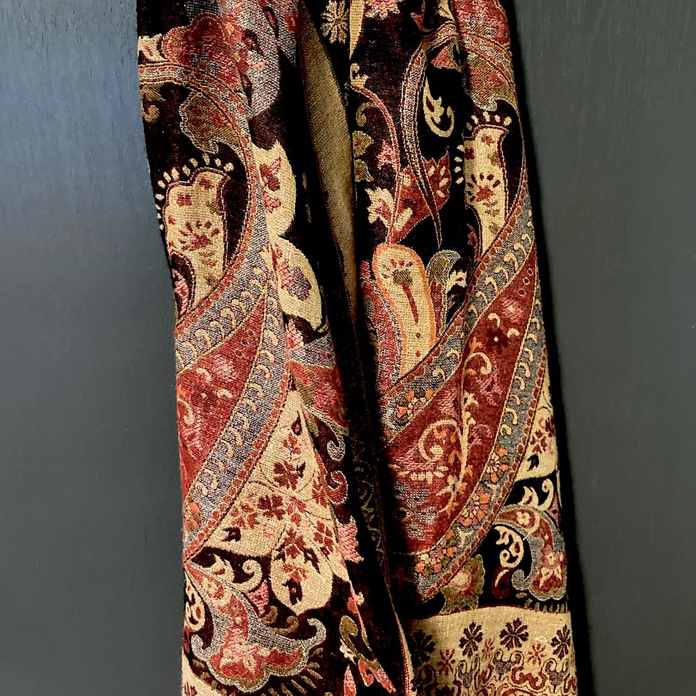 3/$15 Pashmina paisley winter fall scarf- Indian fashion, unique ethnic shimmer